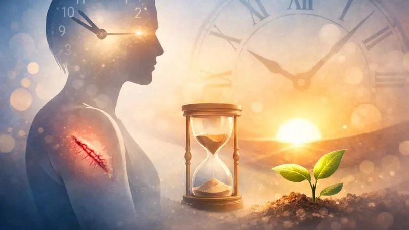 Physical healing as a function of perceived time